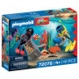 Figurine Playmobil Policier Plongeur avec Trésor
