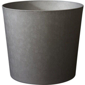 Pot de Fleurs Conique 40 cm - EDA - Élément Gris Anthracite