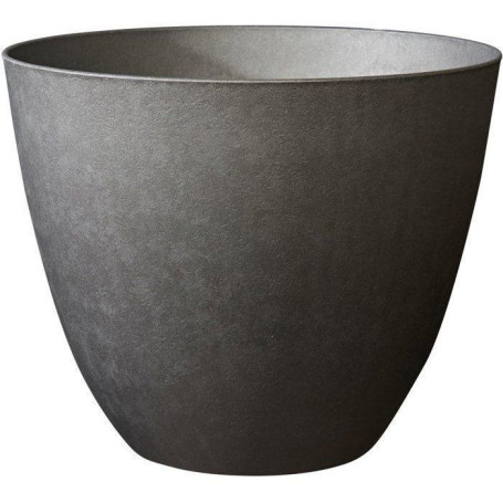 Pot de Fleurs Rond Élément Ø 40 cm - Gris Anthracite - EDA