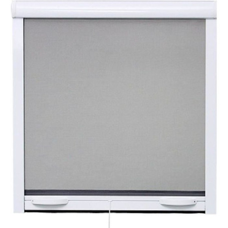 Moustiquaire en Aluminium Laqué Blanc pour Fenêtre - Ajustable et Recoupable