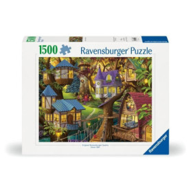 Puzzle 1500 pièces - Crépuscule à la cime des arbres