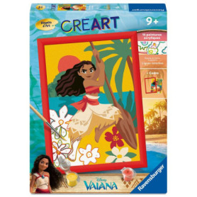 Kit de Peinture par Numéros Vaiana - Ravensburger 18x24cm