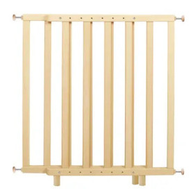 Barrière de Sécurité Bébé en Bois Naturel - ROBA, Réglable de 62 à 105 cm