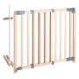 Barrière de Sécurité Bébé Safety Up en Bois Naturel - Ajustable 93.5 à 120.5 cm