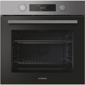 Four Encastrable Pyrolyse et Hydrolyse ROSIERES Inox Noir 78L avec AirFry