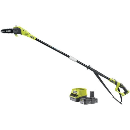 Élagueur sur perche RYOBI 18V avec guide de 20 cm et tube d'extension