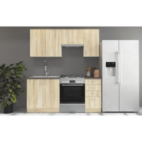 Cuisine complète modulable SARA 180 cm en chêne sonoma