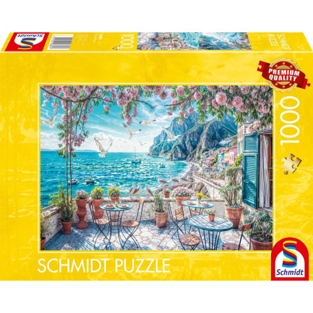 Puzzle Terrasse en Bord de Mer - 1000 Pièces - Schmidt Spiele