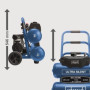 Compresseur d'air ultra-silencieux Scheppach HC20SI - 20L, 750W, 10 bars