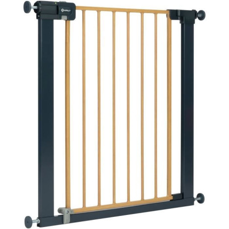 Barrière de Sécurité Enfant Easy Close Effet Bois - 73-80 cm