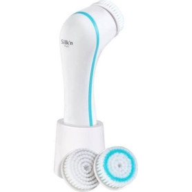 Brosse Nettoyante Visage SILK'N PURE - Idéale pour Peaux Mixtes et Sensibles