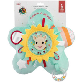 Coussin d'éveil Soleil Sophie la Girafe - Activités sensorielles et miroir