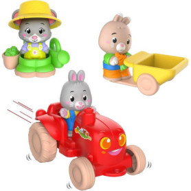 Coffret Jardinier Sophie la Girafe avec Tracteur et Brouette