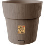 Pot de Fleur Ethica Taupe 2L avec Réserve d'Eau - 40 cm