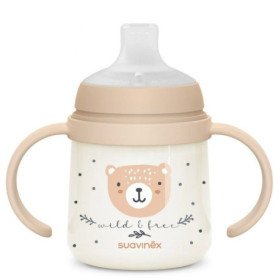 Biberon avec anses SUAVINEX NIGHT&DAY WILD&FREE 150 ml