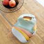 Bavoir en Silicone avec Récupérateur - THERMOBABY - Couleur Pêche