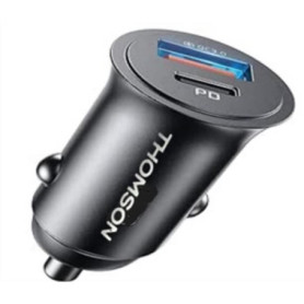 Chargeur Voiture Ultra-Compact THOMSON 12/24 V USB-C PD 20 W