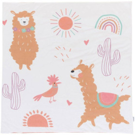Tapis de jeu nomade TINEO - 100 x 100 cm - Motif Alpaga