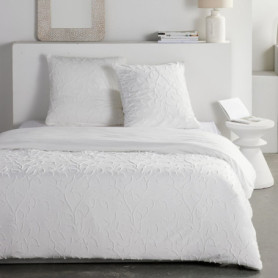 Parure de lit Essential TODAY - Housse de couette et taies - 220x240 cm - Floral blanc