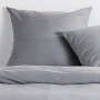 Parure de lit Essential TODAY - Housse de couette et taies - 220x240 cm - Gris effet lavé
