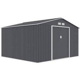 Abri de jardin en métal JUPITER 10,85 m² avec kit d'ancrage