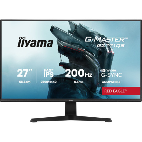 Moniteur Gamer IIYAMA 27" WQHD 200Hz Fast IPS G-Master Red Eagle