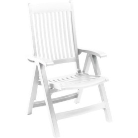 Lot de 2 fauteuils de jardin DR Iruba en résine blanche