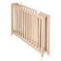 Lit Bébé Pliant 60 x 120 cm avec Roulettes - Bois Naturel