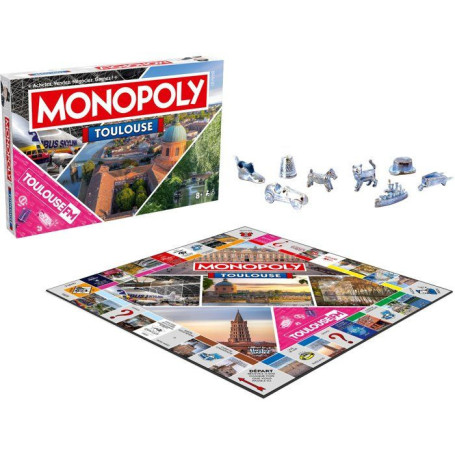 Monopoly Toulouse - Jeu de société convivial pour 2 à 6 joueurs