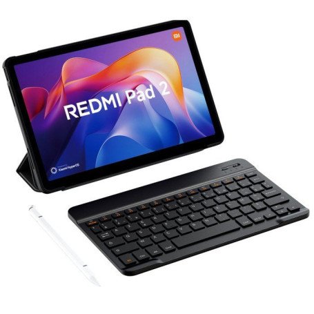 Pack Tablette Android Redmi Pad 2 - 128 Go - Gris avec Coque, Stylet et Clavier
