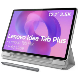 Tablette Tactile LENOVO IdeaTab Plus 12,1" 2,5K IPS - 8 Go RAM - 256 Go - Gris avec Stylet et Folio
