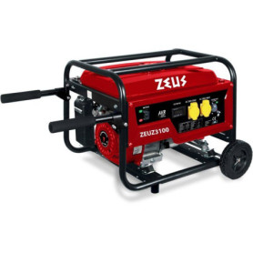 Groupe Électrogène Essence ZEUZ 3000 W - Autonomie 9h et Moteur 4 Temps