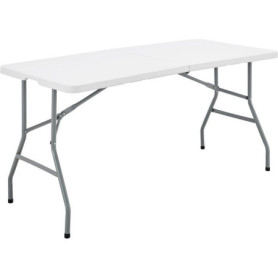 Table Pliante de Réception TERRANOVA - Blanche - 6 Personnes