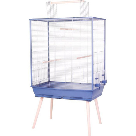 Cage surélevée ZOLUX Néolife pour oiseaux - Idéale pour perruches et canaris - Bleu