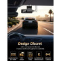 FLUXEONS Dashcam Voiture Avant Arriere 4K +1080P, Contrôle APP avec Wi-FI 5G, Carte 64 Go, Moniteur de Stationnement 24H, WDR, V