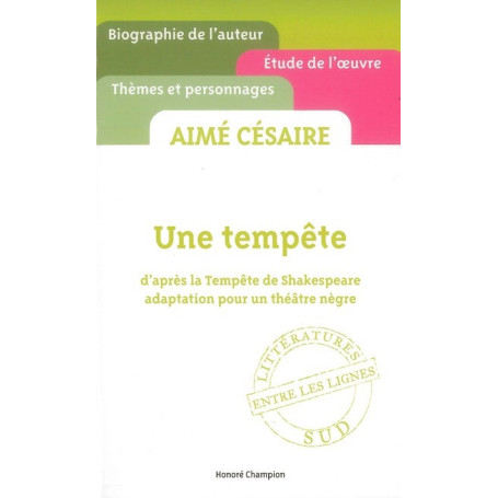 Une tempête, d'après la Tempête de Shakespeare