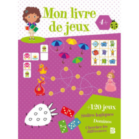 Mon livre de jeux 4+ (rose)