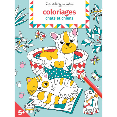 Coloriages chats et chiens - Les ateliers du calme