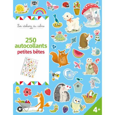 250 autocollants - petites bêtes