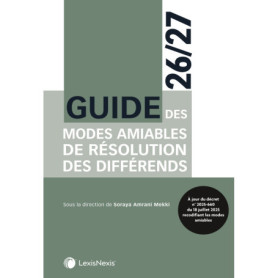 Guide des modes amiables de résolution des différends 2026/2027