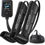Sans Fil Appareil de Pressothérapie Rechargeable, Recovery Boots pour Jambes Lourdes, Drainage Lymphatique & Circulation Amélior