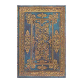 PB Carnet Design Luxueux Luxe Bleu Mini Ligné