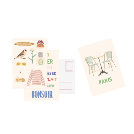 Set cartes postales Paris, de Zoé de Las Cases