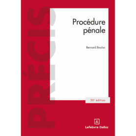 Procédure pénale. 30e éd.