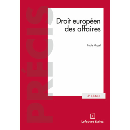 Droit européen des affaires 3ed