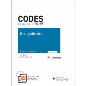 Code essentiel - Droit judiciaire 2025 - À jour au 1er juillet 2025