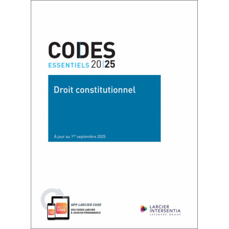 Code essentiel - Droit constitutionnel 2025 - À jour au 1er septembre 2025