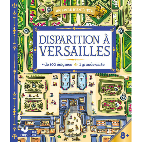 Disparition à Versailles - livre avec carte
