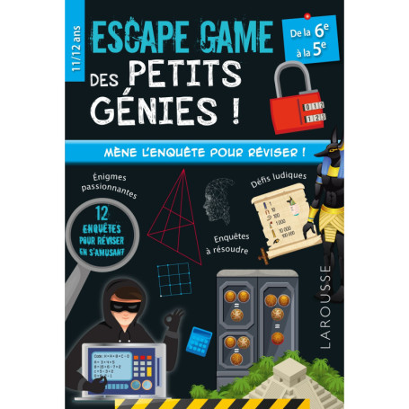 Escape game des petits génies - 6e-5e - Cahier de vacances