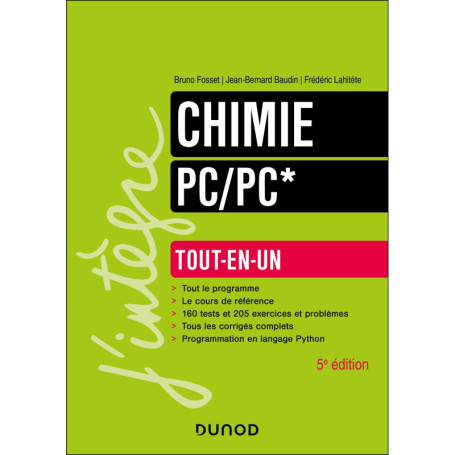 Chimie Tout-en-un PC/PC* - 5e éd.